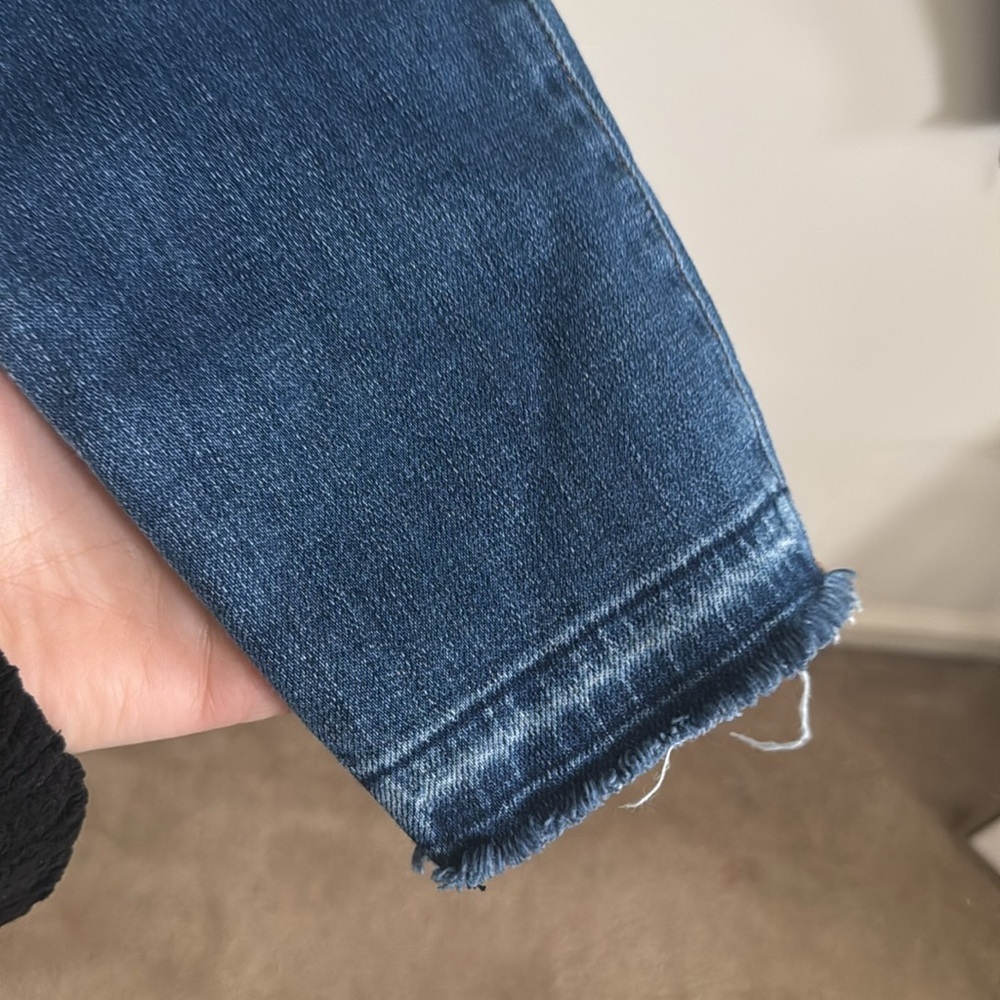 L’agence Laguna medium wash soft stretchy Slim High Rise Released Hem jean sz 30 - Picture 4 of 7